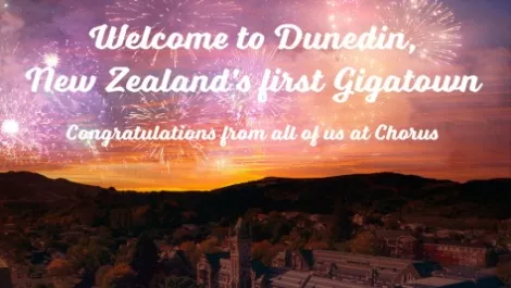 Dunedin named winner of Chorus Gigatown competition