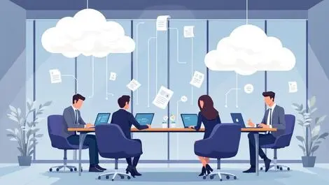 Modern australian law firm office lawyers using cloud technology workflow automation