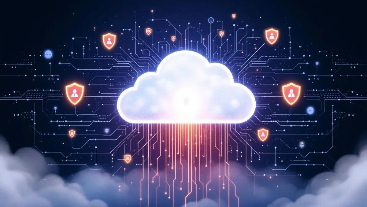 Cloud security ai threat detection digital data streams alert shields