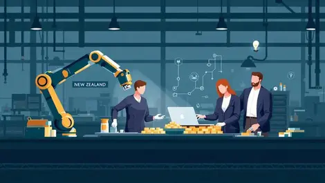 Advanced robotic arms collaborating with humans new zealand factory healthcare digital infrastructure