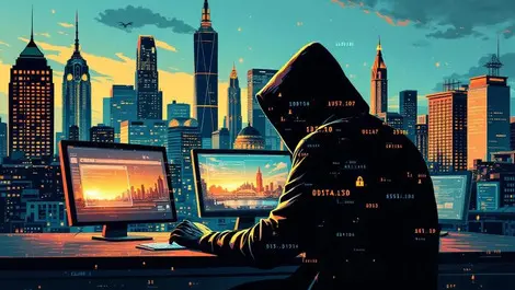 Shadowy figure launching cyberattacks on australian landmarks businesses