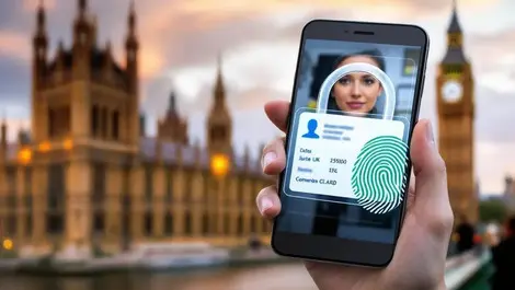 Realistic smartphone digital identity card uk parliament security privacy