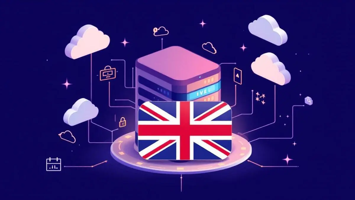 Secure data center uk cloud artificial intelligence digital security icons