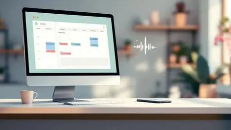 European salon reception desk voice powered calendar bookings