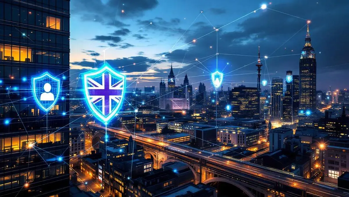 Uk financial district dusk cyber resilience network shields