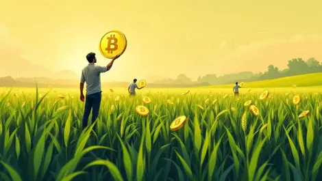 Indian farmers wheat field blockchain tokenisation trade finance