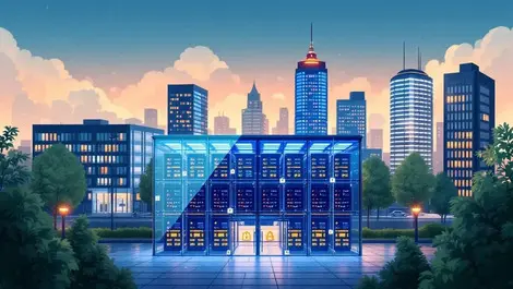 Frankfurt eu cloud data center campus secure hosting glass racks