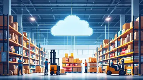 Modern us warehouse cloud connected supply chain planning