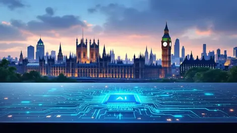 Uk government ai quantum funding london skyline servers chips